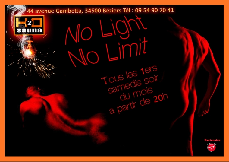 Soirée No light No limit, Béziers, H2o Sauna